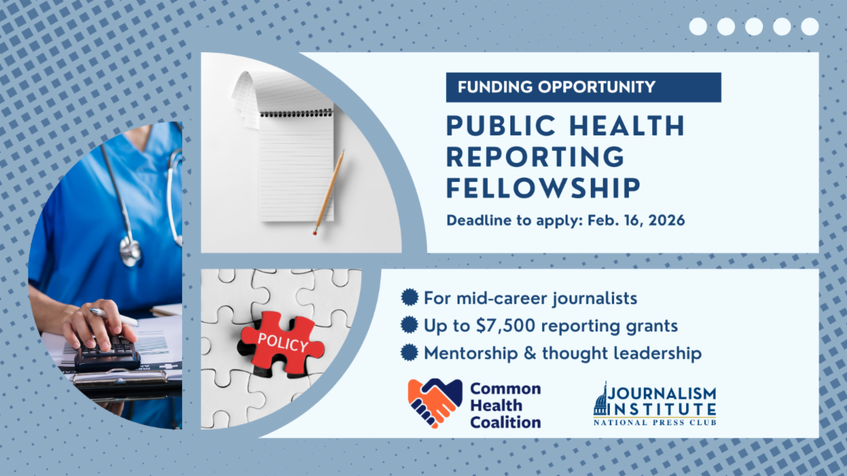 2026 Public Health Reporting Fellowship apply by February 16