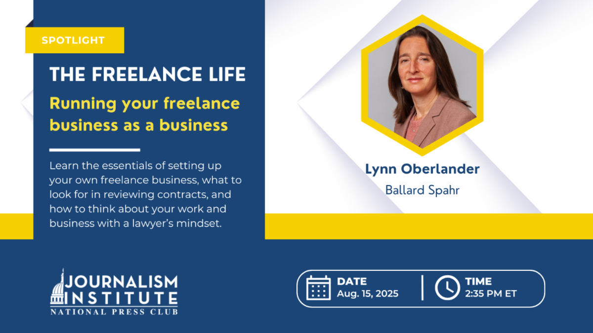Session spotlight The Freelance life Running your freelance business as a business Learn the essentials of setting up your own freelance business what to look for in reviewing contracts and how to think about your work and business with a lawyer mindset With Lynn Oberlander of Ballard Spahr Aug 15 235 pm ET