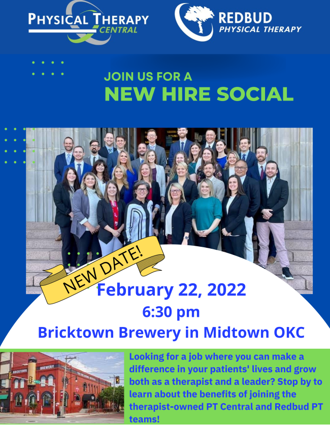 Physical Therapy Central And Redbud PT Hiring Social Pub Night Physical therapy central and redbud pt hiring social pub night