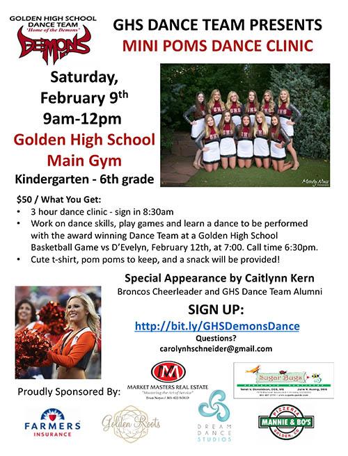 Mini Poms Clinic Flyer