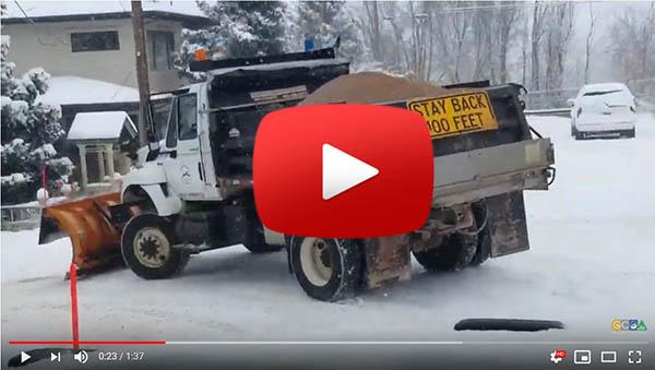 Snow Plow Ride along video