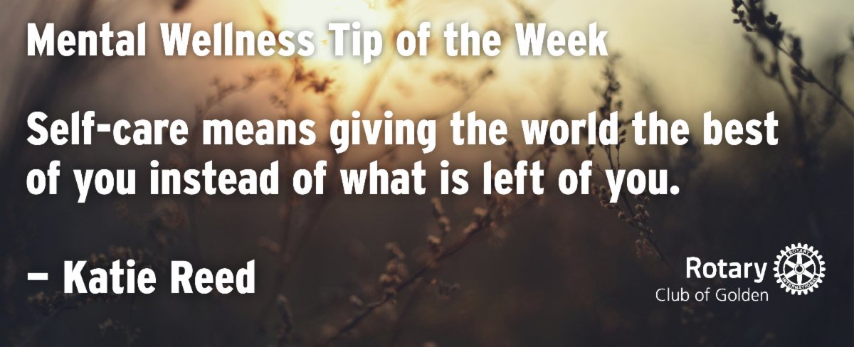 Mental wellness tip of the week