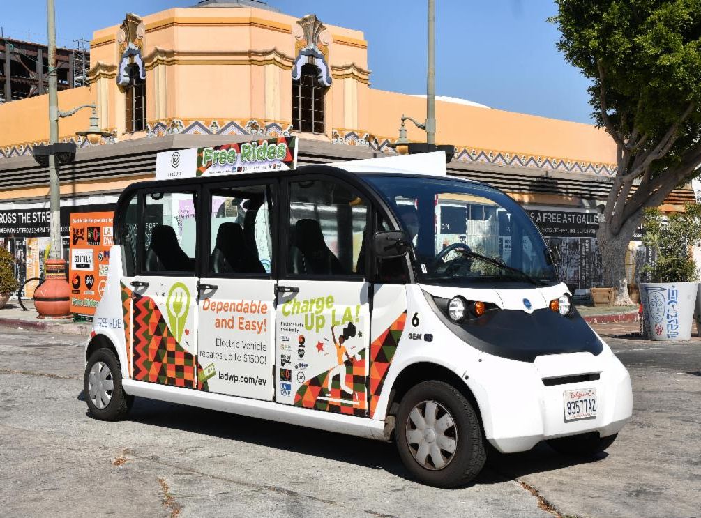 Image of a shuttle bus