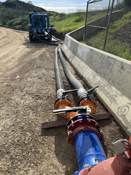 Photo of charged hose