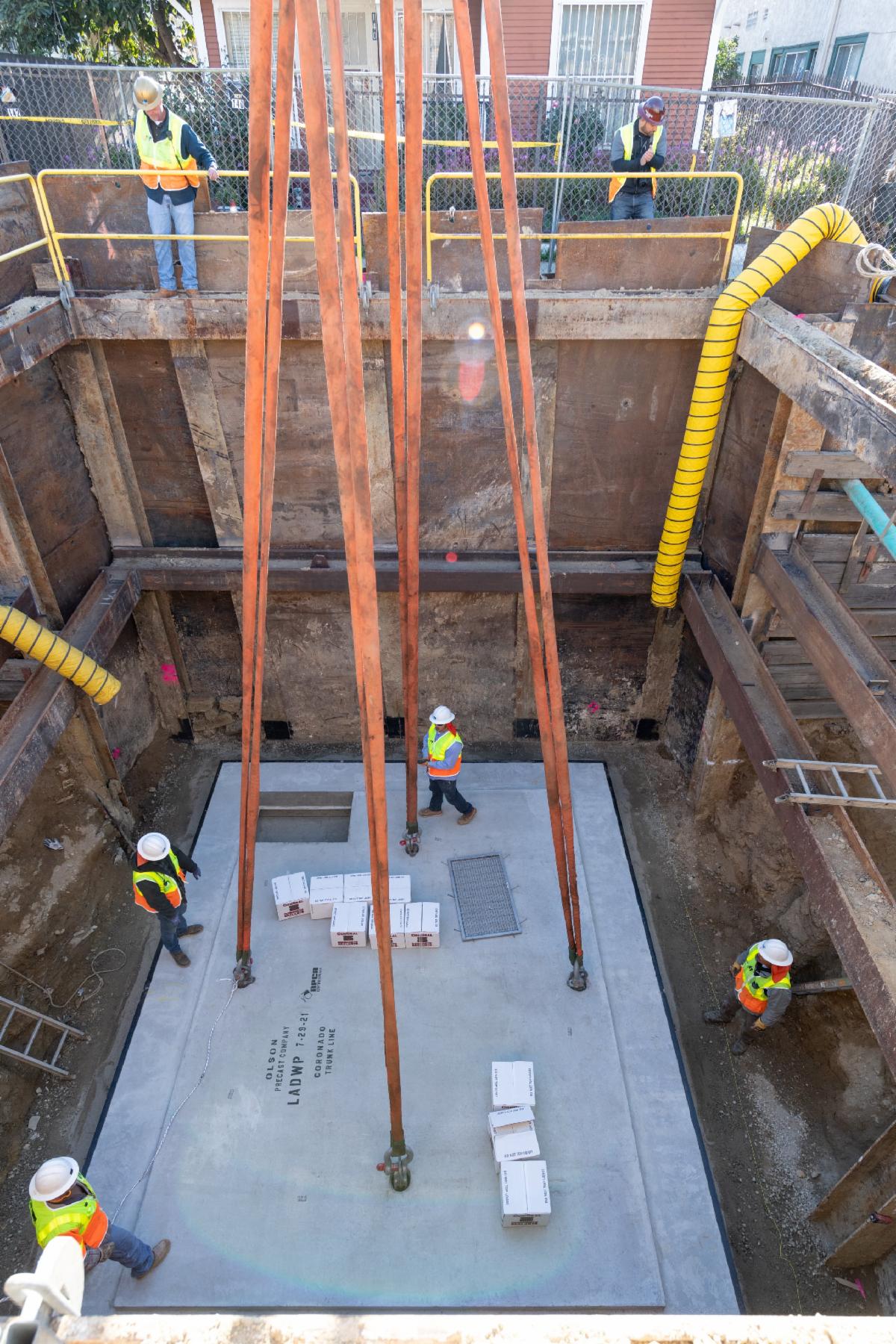 Image of field crew in a large trench 