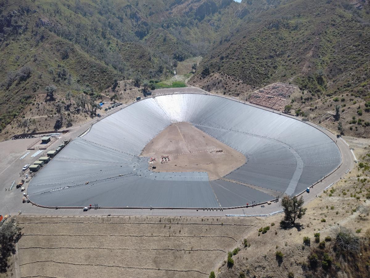 Santa Ynez Reservoir Progress Aerial Photo