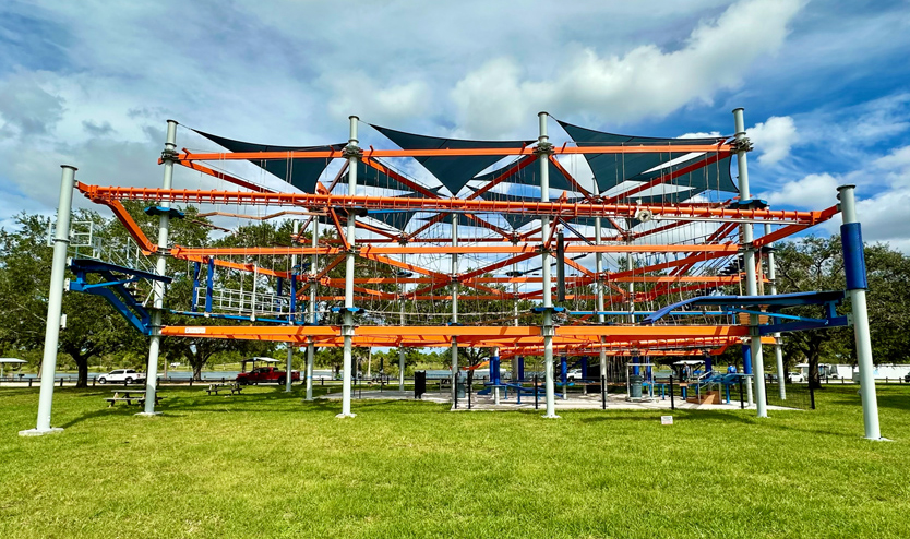 rope course at okeeheelee park