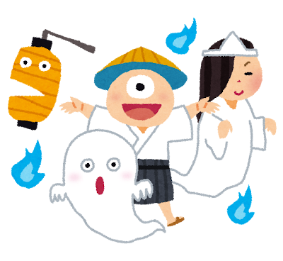 Image of 4 yokai cartoon characters