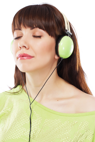 Headset & woman