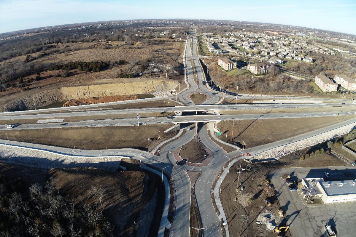 167th Street and U.S. 69 in January 2026.