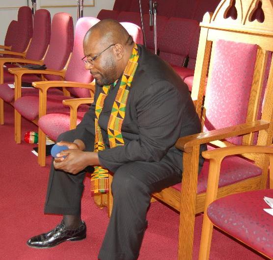 pastor in meditation 