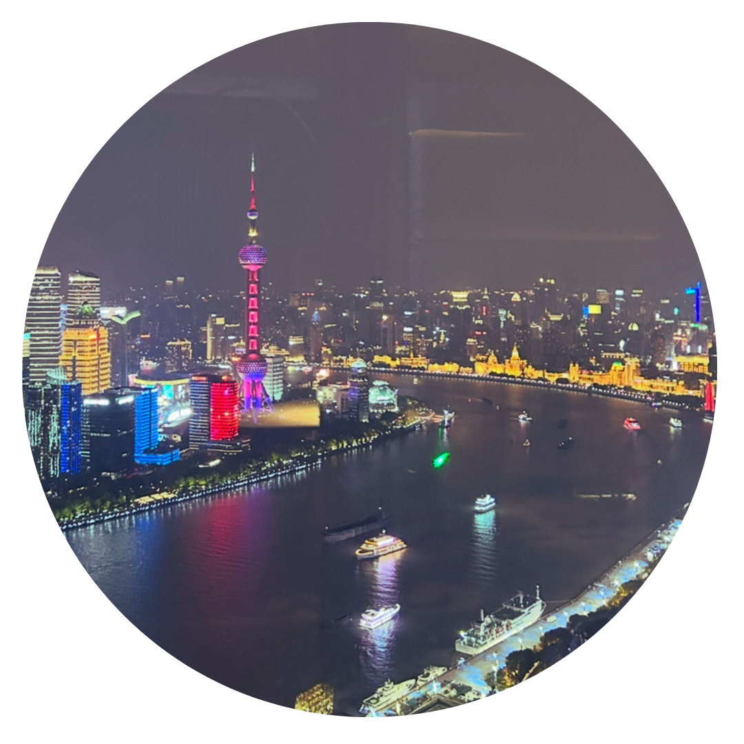 Shanghai skyline at night
