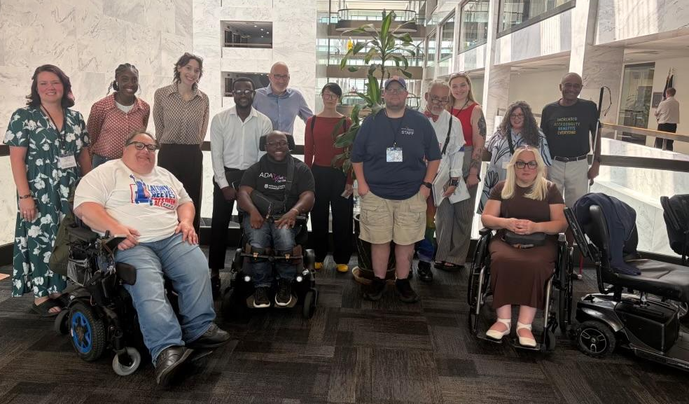 Group photo of attendees at the National Council on Independent Living Conference, including representatives from several NYAIL member Independent Living Centers.