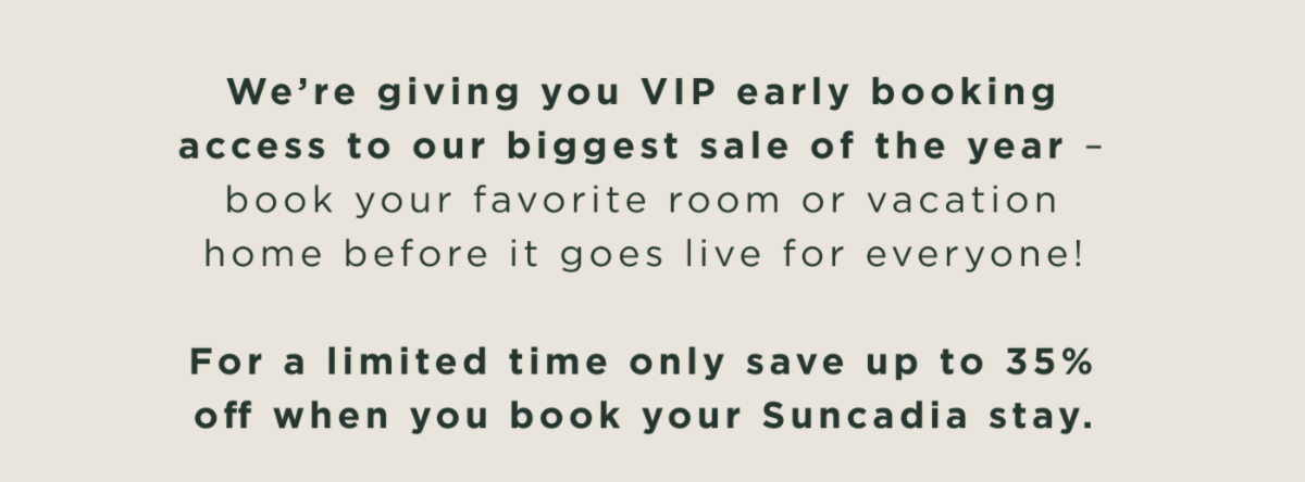 VIP Early Booking Access