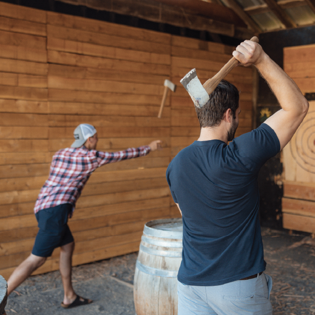 Axe Throwing at Nelson Farm