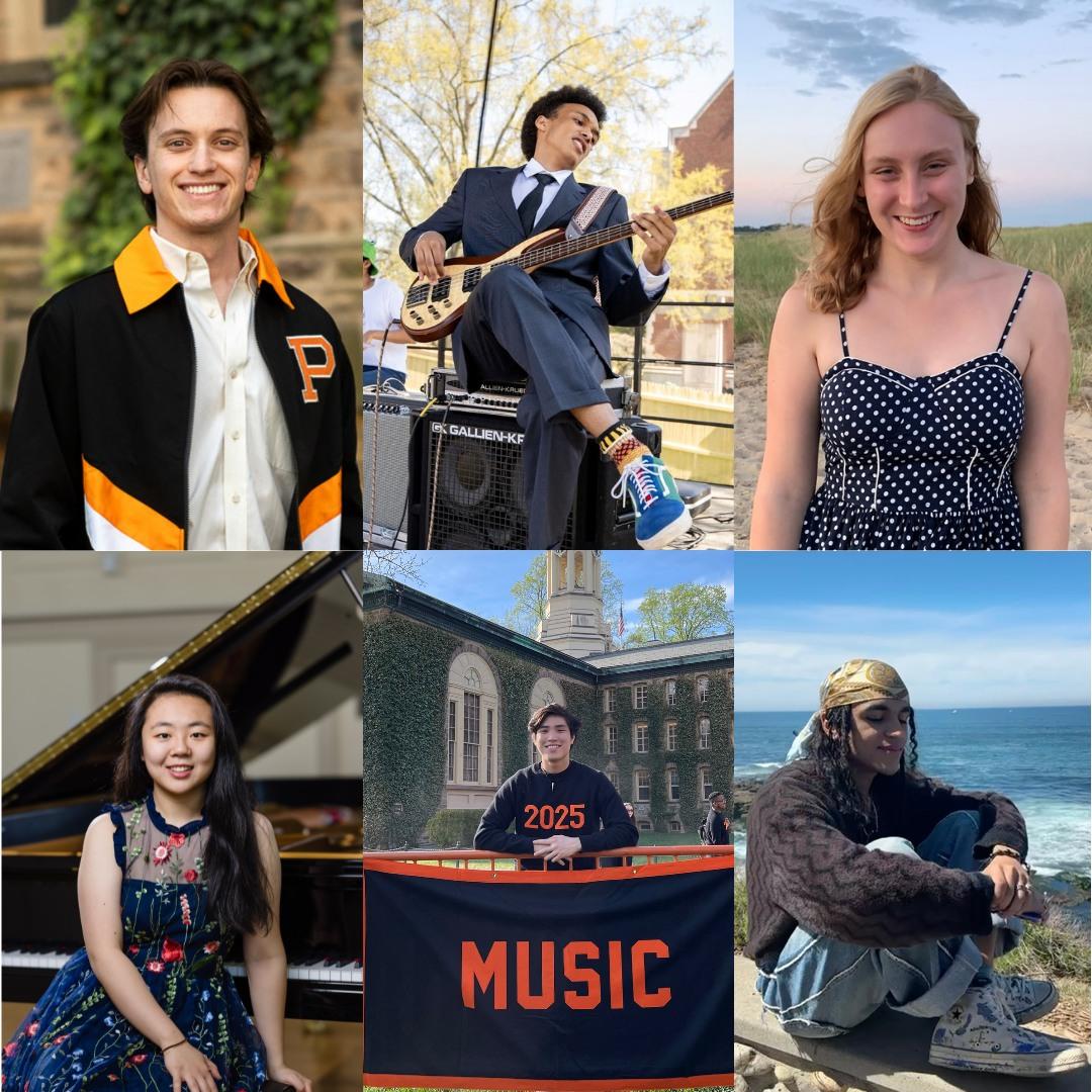 Six senior music majors