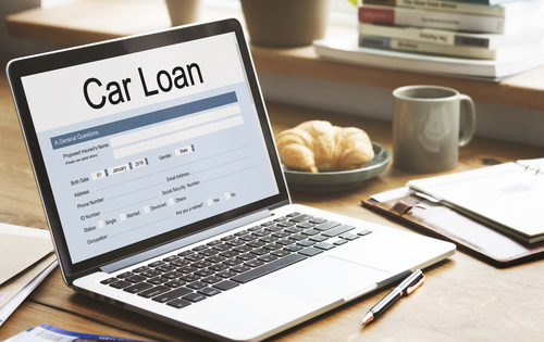 Car Loan Application Form Concept
