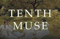 TENTH MUSE lettering against a painted forest