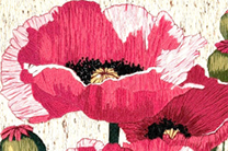 Painting of red flower