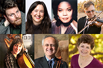 7 headshots of Land's End Folk Ensemble members
