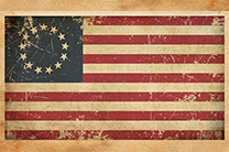 Vintage American flag