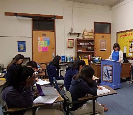 Pastor TM in classroom