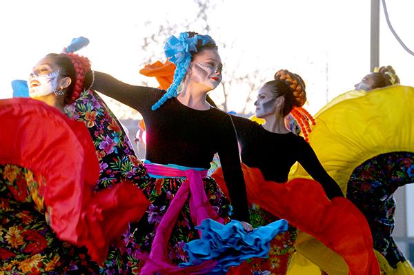 Day of the Dead colorful dancers