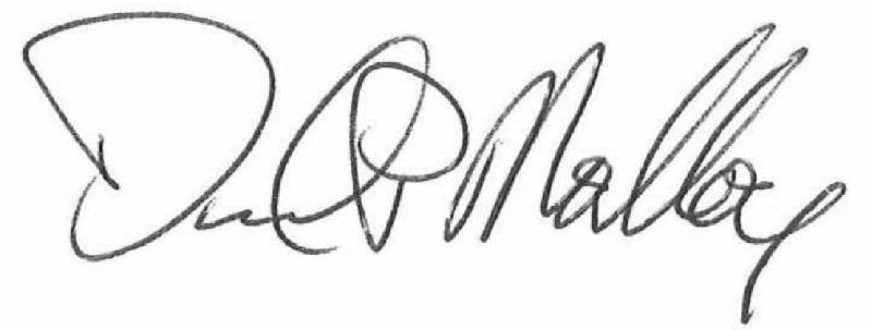 Chancellor Malloy signature graphic