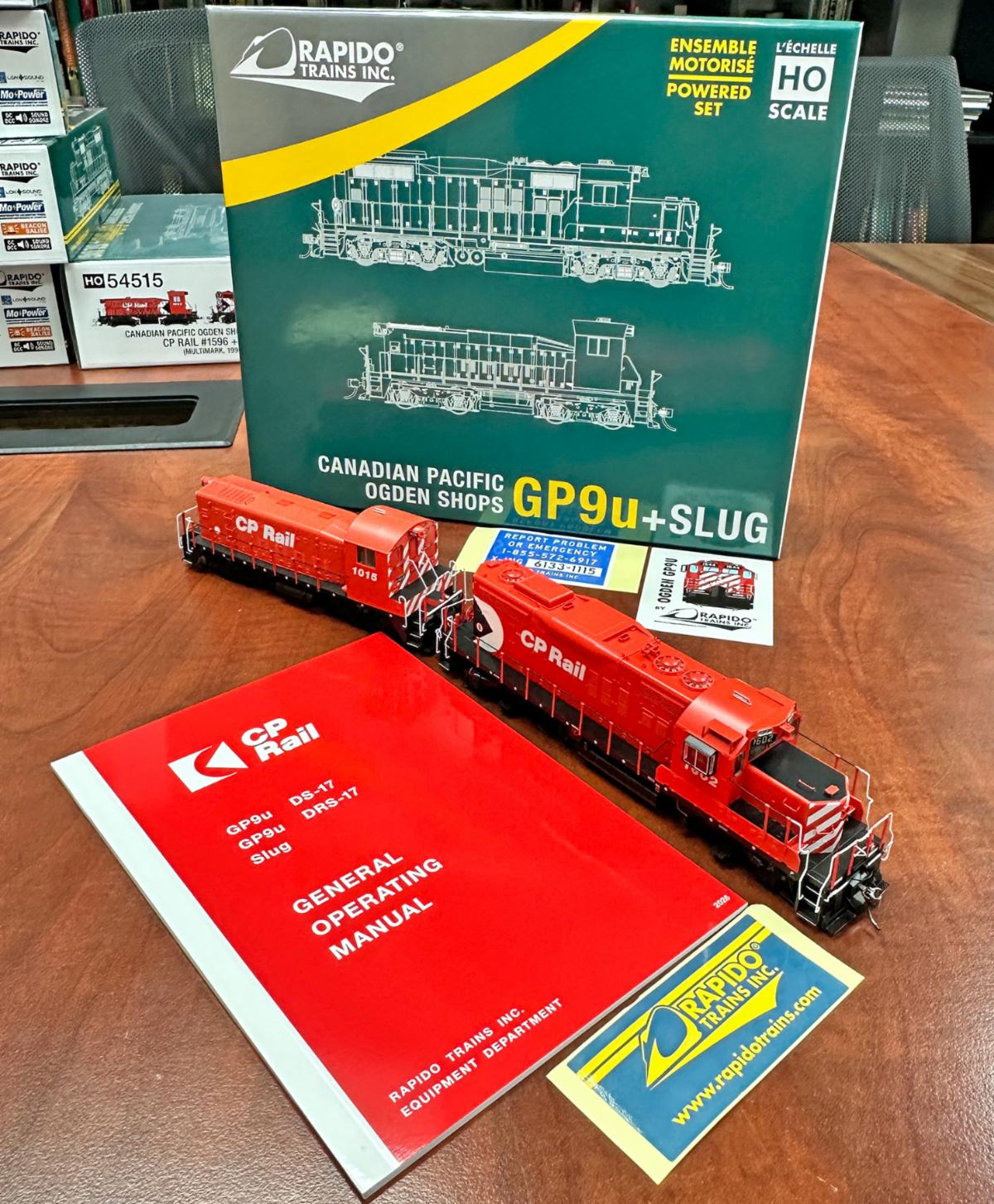 Rapido GP9u and Slug