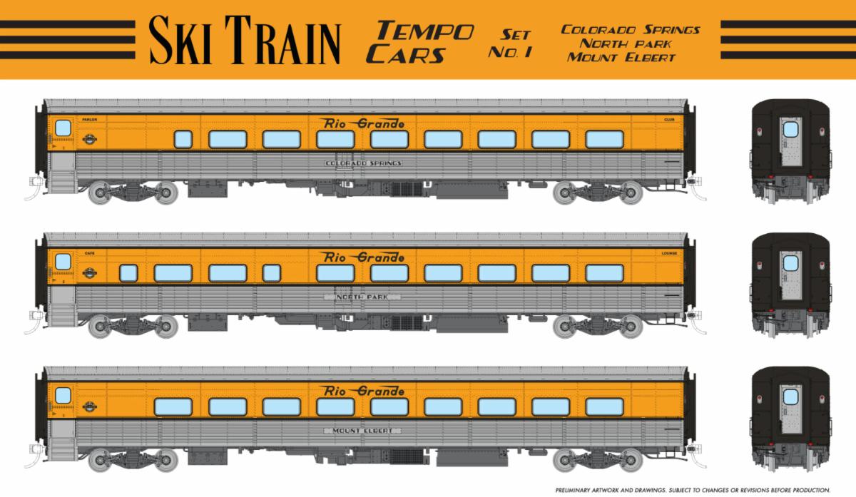 Rapido Ski Train Tempo Cars
