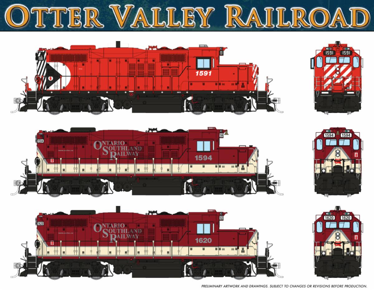 Rapido GP9u Otter Valley