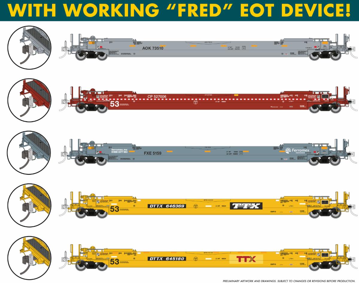 Rapido Well Car With EOT