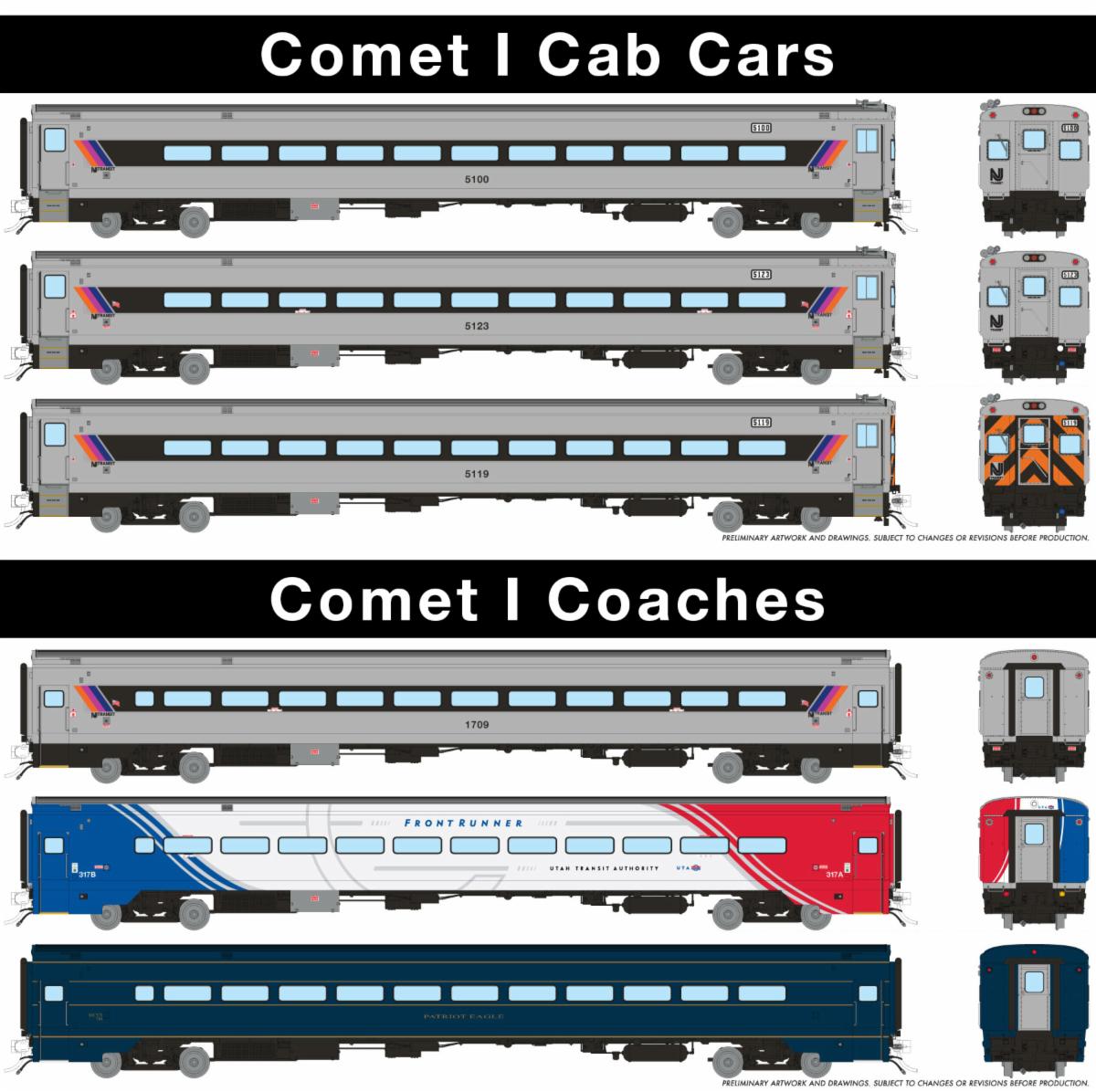 Rapido Comet Cars