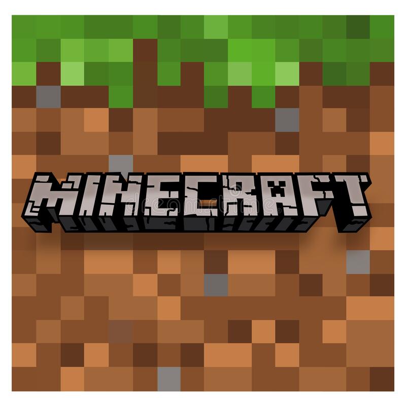pixelated graphic representing Minecraft
