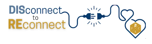 Distraction-Free Education Logo: A clean, modern logo representing the district's Distraction-Free Education initiative. The logo conveys the message of reducing digital distractions during the school day to encourage meaningful interactions, stronger student relationships, and improved learning outcomes. The overall design promotes the "Disconnect to Reconnect" concept and supports a positive, focused educational environment.