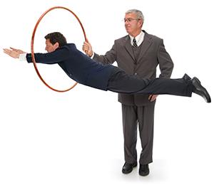 Jumping through hoop