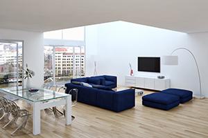 Clean living room