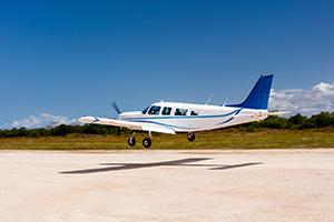 Landing a small plane