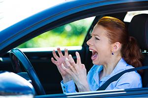 Angry Woman Driver