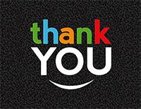 Colorful Thank You