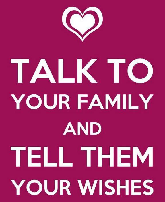 Talk to your family quote