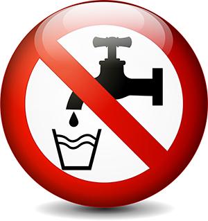 Do not drink the water