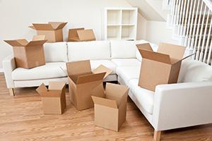 Boxes on Sofa