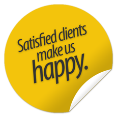 Happy Client Badge