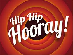 Hip hip hooray graphic