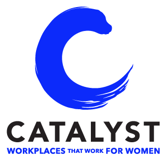 Catalyst logo: Workplaces that work for women.