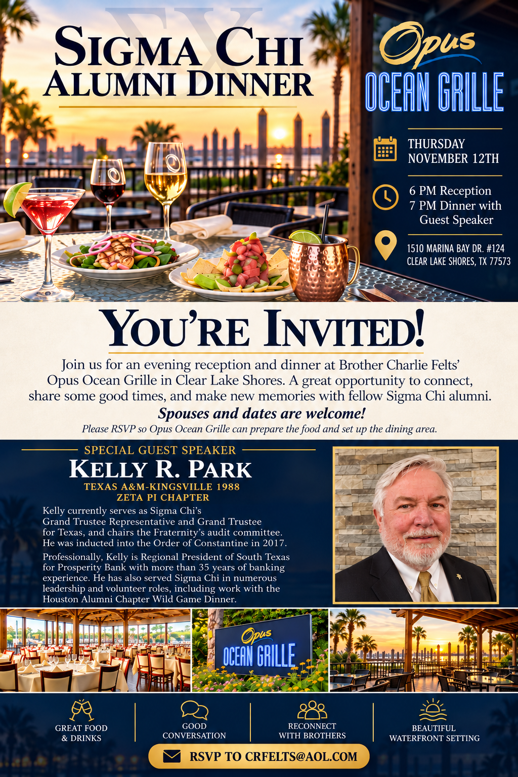 FRIENDSWOOD & CLEAR LAKE RECEPTION AND DINNER