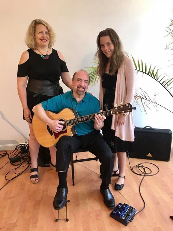 At L'Aroma Cafe with Terry Smith and Abigail Arndt