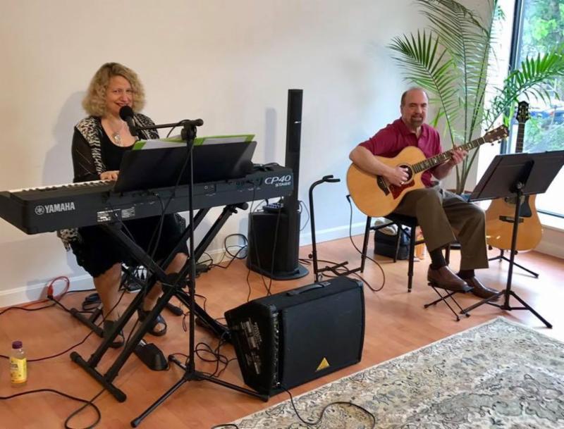 At L'Aroma Cafe with Terry Smith