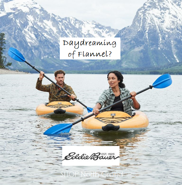 Fall fashion at Eddie Bauer inside North Grand.
